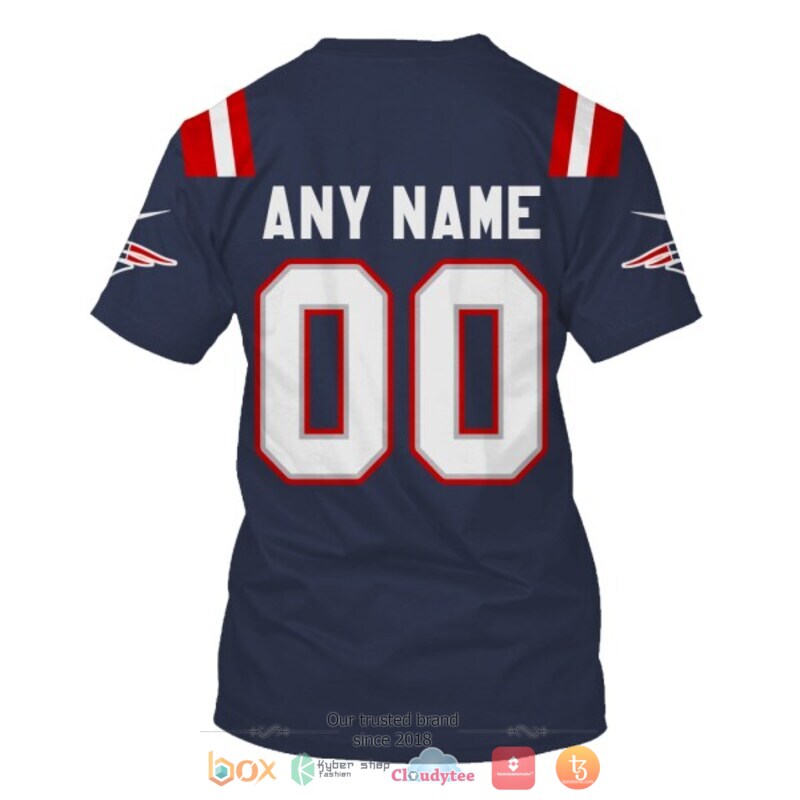 NFL New England Patriots blue Personalized custom jersey shirt, hoodie 8 Personalized NFL New England Patriots blue custom 3d shirt hoodie 1 2 3 4 5 6 7