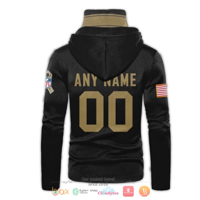 Personalized NFL New York Giants Black 3d hoodie mask 3 Personalized NFL New York Giants Black 3d hoodie mask 1 2