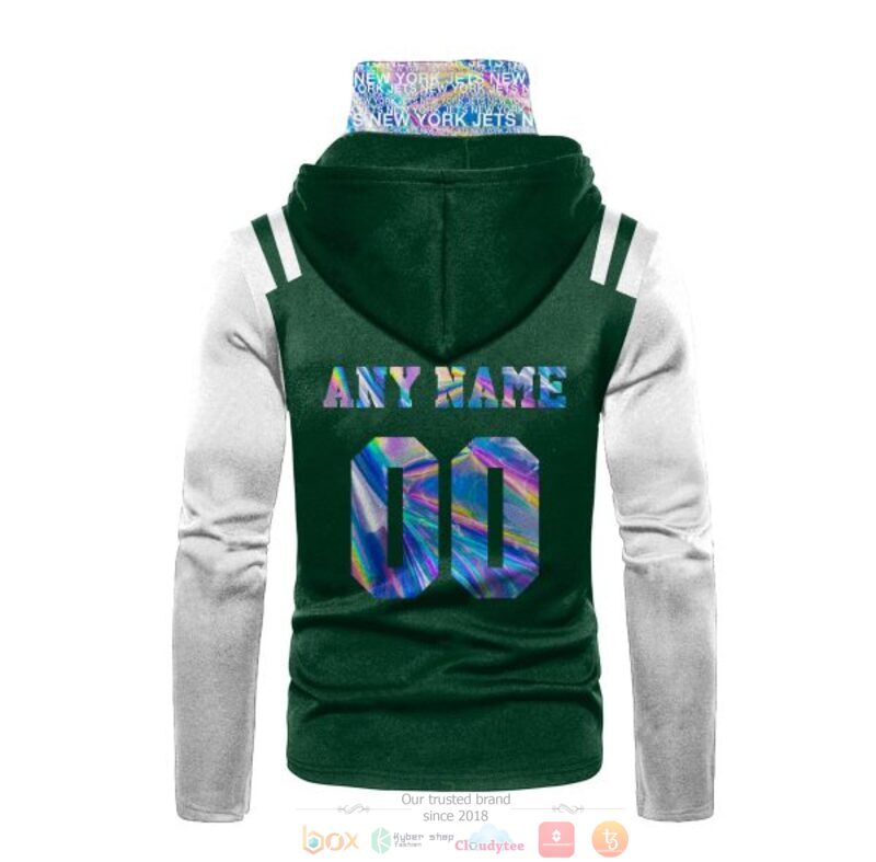 NFL New York Jets green white Personalized custom 3d hoodie mask 3 Personalized NFL New York Jets green white custom 3d hoodie mask 1 2