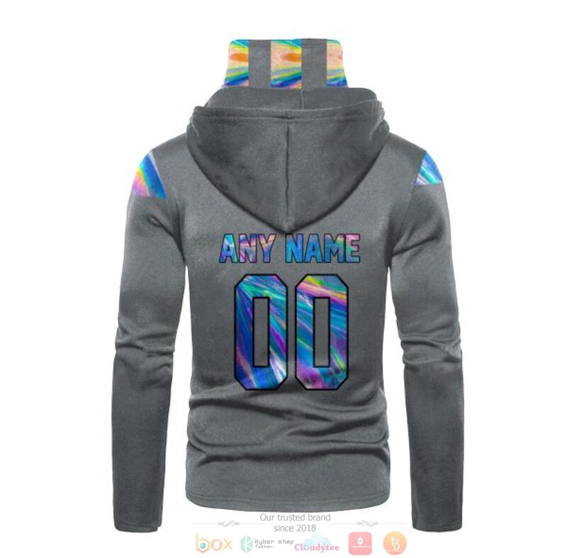 Personalized NFL New York Jets grey custom 3d hoodie mask 1 2