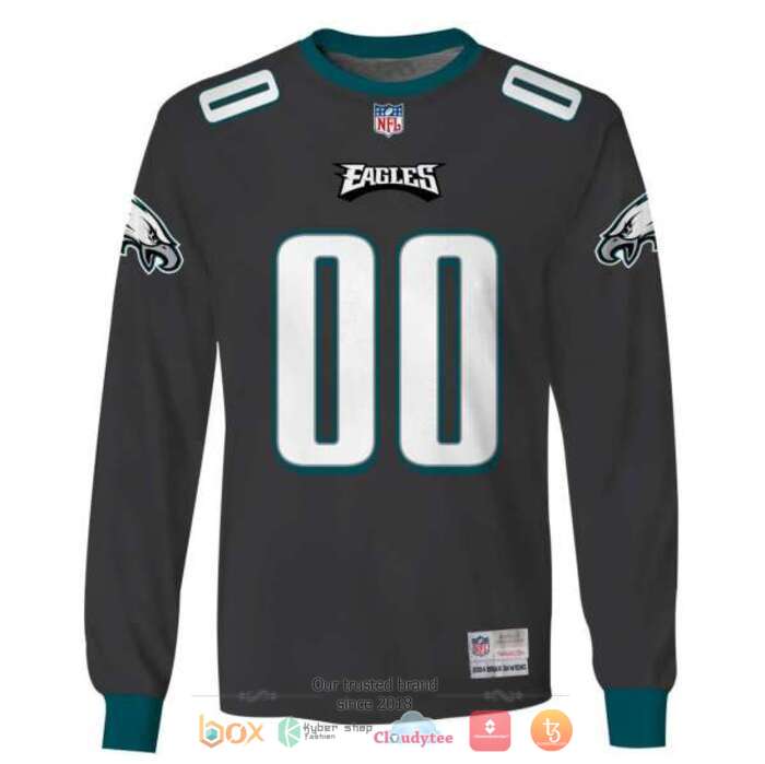 Personalized NFL Philadelphia Eagles Dark Grey 3d shirt, hoodie 5 Personalized NFL Philadelphia Eagles Dark Grey 3d shirt hoodie 1 2 3 4