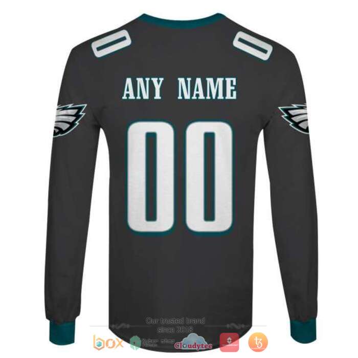 Personalized NFL Philadelphia Eagles Dark Grey 3d shirt, hoodie 6 Personalized NFL Philadelphia Eagles Dark Grey 3d shirt hoodie 1 2 3 4 5