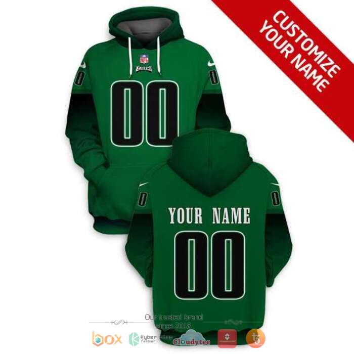 Personalized NFL Philadelphia Eagles Green 3d shirt hoodie