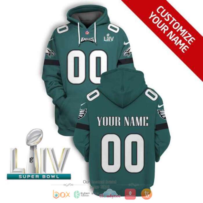Personalized NFL Philadelphia Eagles Moss Green 3d shirt hoodie