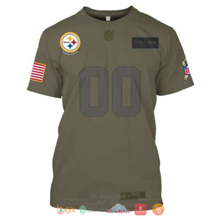 Personalized NFL Pittsburgh Steelers American Flag 3d shirt hoodie 1 2 3 4 5 6