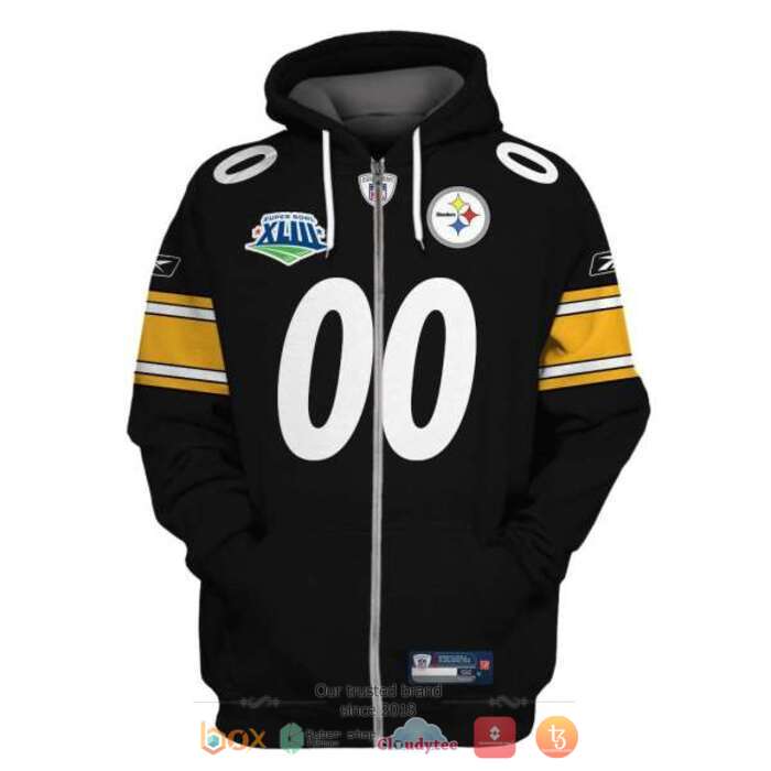 Personalized NFL Pittsburgh Steelers Black Yellow 3d shirt, hoodie 2 Personalized NFL Pittsburgh Steelers Black Yellow 3d shirt hoodie 1