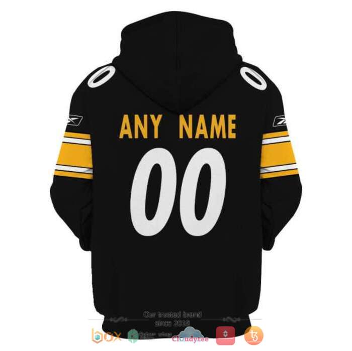 Personalized NFL Pittsburgh Steelers Black Yellow 3d shirt, hoodie 4 Personalized NFL Pittsburgh Steelers Black Yellow 3d shirt hoodie 1 2 3