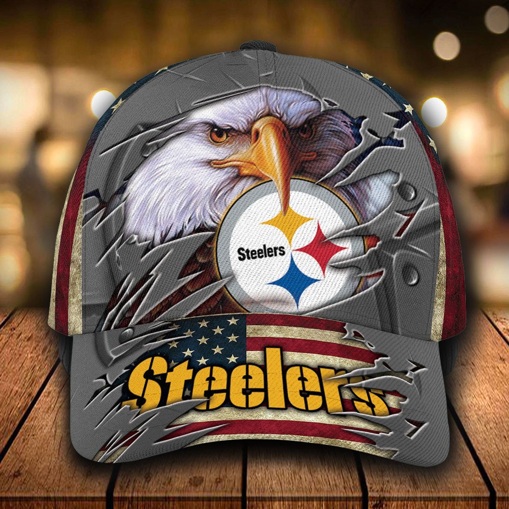 Personalized NFL Pittsburgh Steelers Eagle Custom Cap