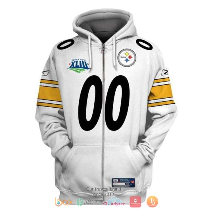 Personalized NFL Pittsburgh Steelers Yellow White 3d shirt, hoodie 2 Personalized NFL Pittsburgh Steelers Yellow White 3d shirt hoodie 1