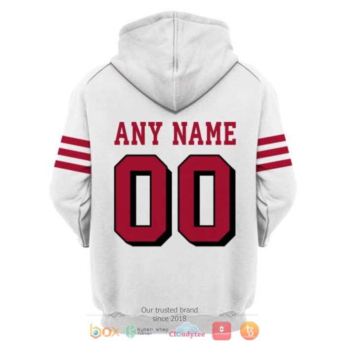 Personalized NFL San Francisco 49ers 75th White 3d shirt, hoodie 4 Personalized NFL San Francisco 49ers 75th White 3d shirt hoodie 1 2 3