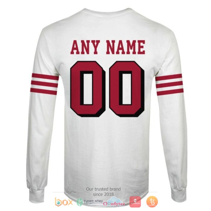 Personalized NFL San Francisco 49ers 75th White 3d shirt, hoodie 6 Personalized NFL San Francisco 49ers 75th White 3d shirt hoodie 1 2 3 4 5