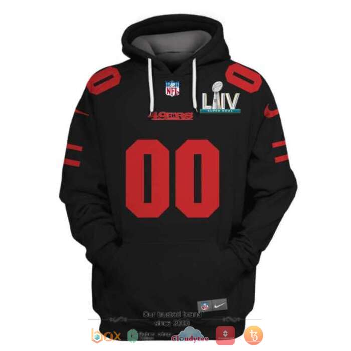 Personalized NFL San Francisco 49ers black 3d shirt, hoodie 3 Personalized NFL San Francisco 49ers black 3d shirt hoodie 1 2