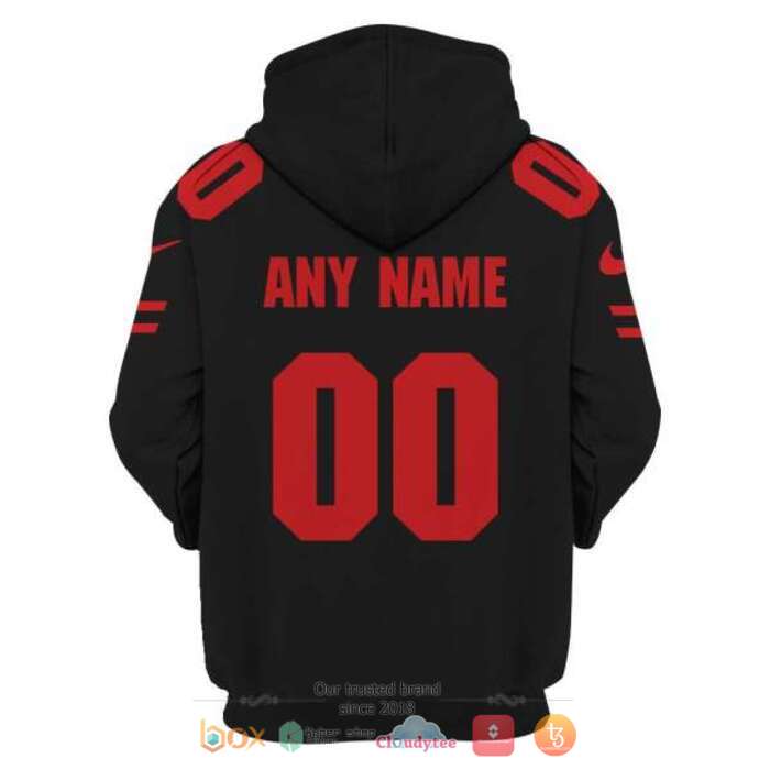 Personalized NFL San Francisco 49ers black 3d shirt, hoodie 4 Personalized NFL San Francisco 49ers black 3d shirt hoodie 1 2 3