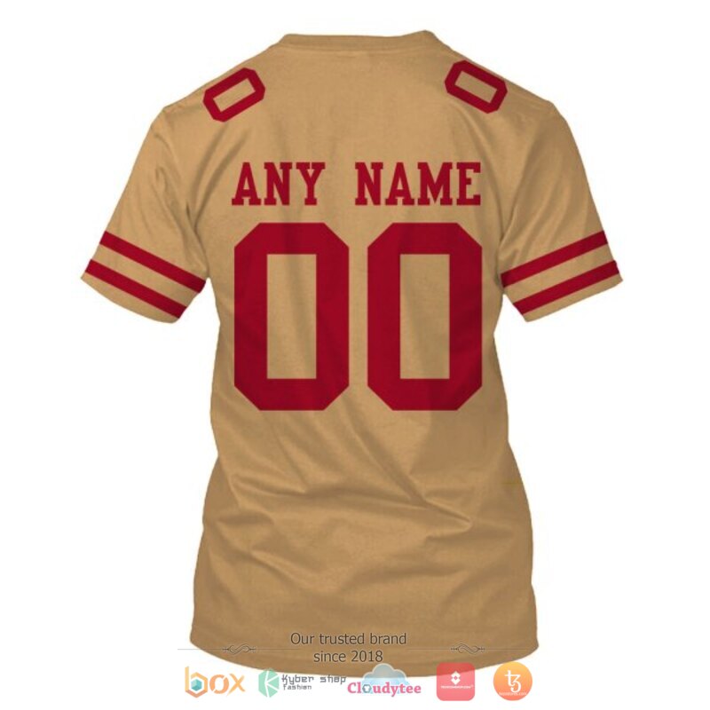 NFL San Francisco 49ers brown Personalized custom jersey shirt, hoodie 8 Personalized NFL San Francisco 49ers brown custom 3d shirt hoodie 1 2 3 4 5 6 7