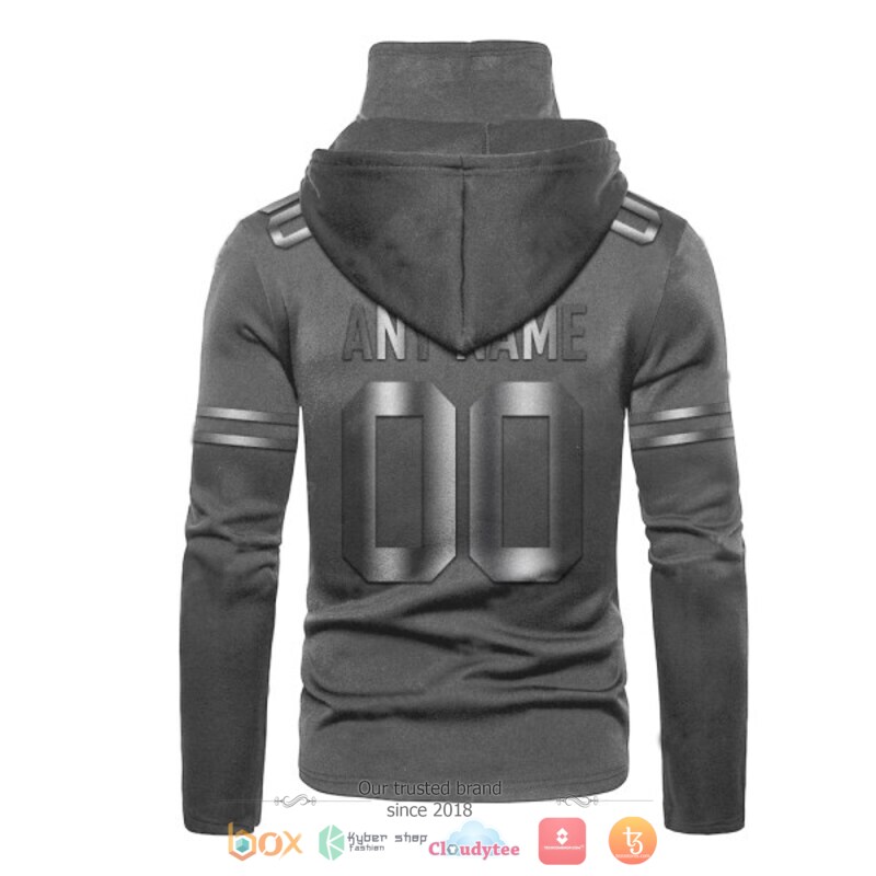 Personalized NFL San Francisco 49ers dark grey custom 3d hoodie mask 1 2