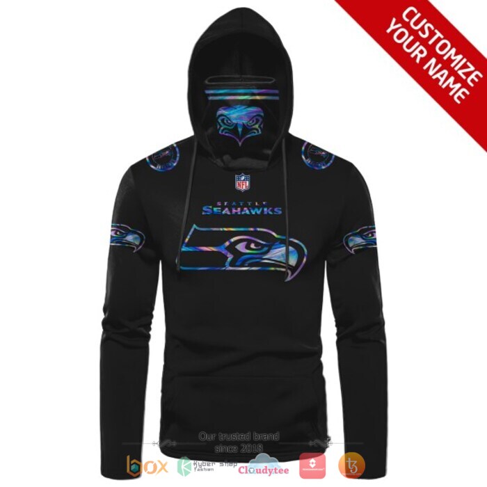 Personalized NFL Seattle Seahawks 3d hoodie mask 1