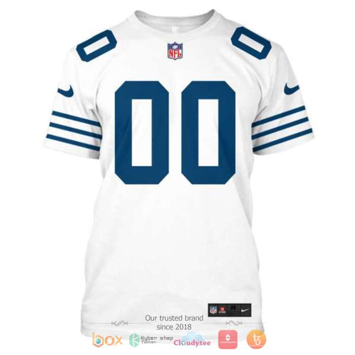 Personalized NFL Seattle Seahawks White blue 3d shirt hoodie 1 2 3 4 5 6