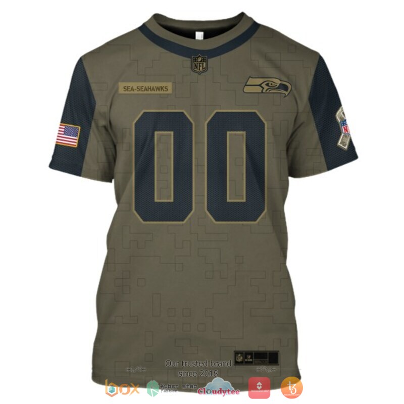 Personalized NFL Seattle Seahawks custom 3d shirt hoodie 1 2 3 4 5 6