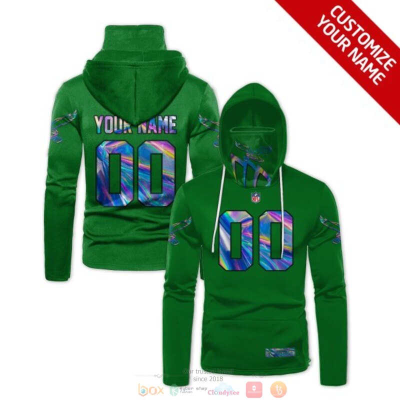 Personalized NFL Seattle Seahawks green custom 3d hoodie mask