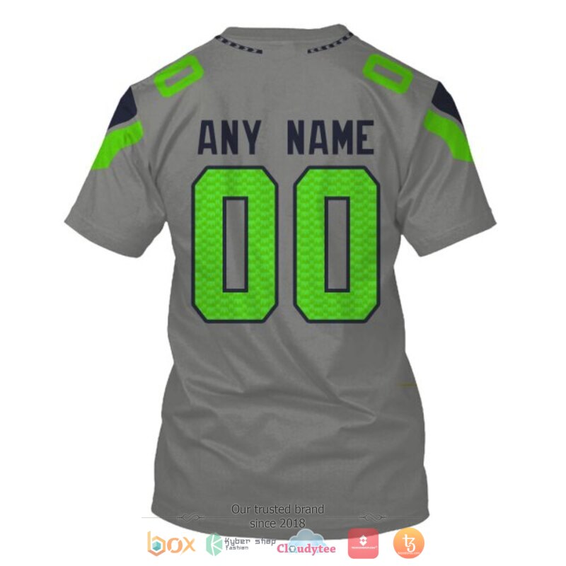 NFL Seattle Seahawks grey Personalized custom jersey shirt, hoodie 8 Personalized NFL Seattle Seahawks grey custom 3d shirt hoodie 1 2 3 4 5 6 7