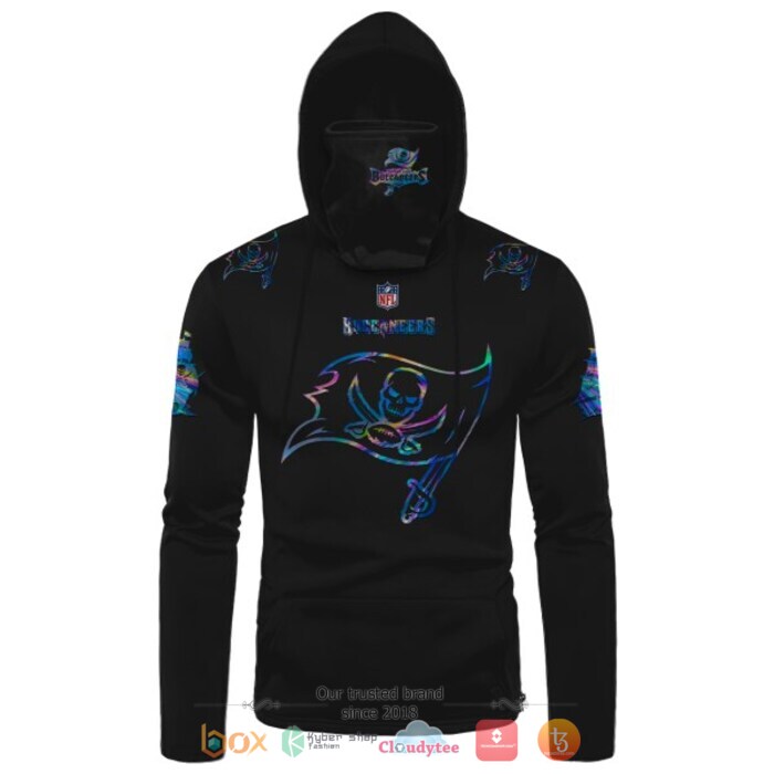 Personalized NFL Tampa Bay Buccaneers Black 3d hoodie mask 1