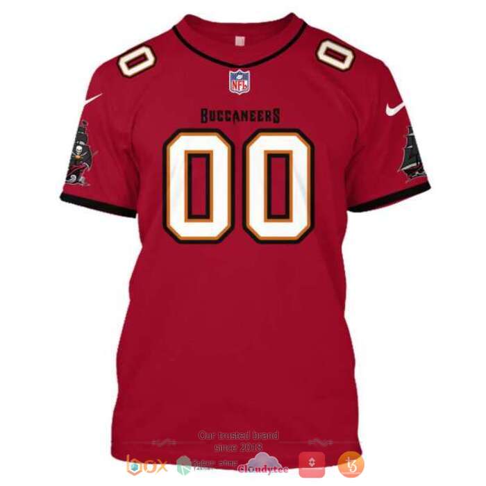 Personalized NFL Tampa Bay Buccaneers Ship Red 3d shirt hoodie 1 2 3 4 5 6