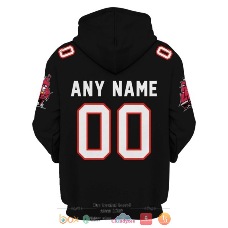 Personalized NFL Tampa Bay Buccaneers black custom 3d shirt hoodie 1 2 3