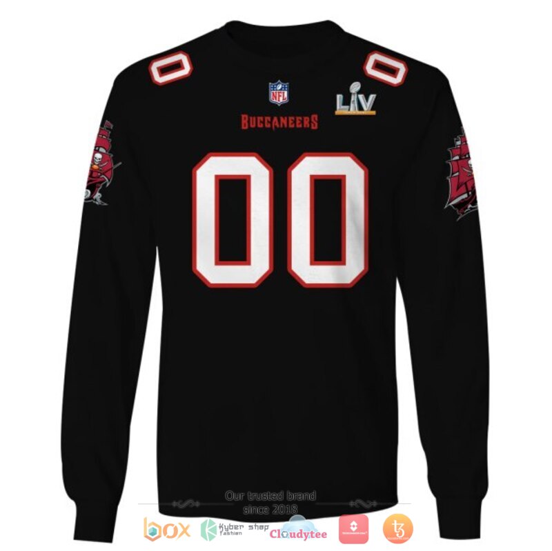 Personalized NFL Tampa Bay Buccaneers black custom 3d shirt hoodie 1 2 3 4