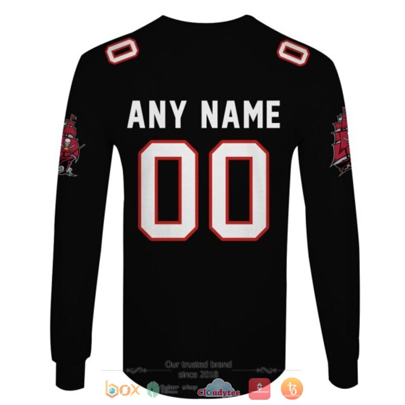 Personalized NFL Tampa Bay Buccaneers black custom 3d shirt hoodie 1 2 3 4 5