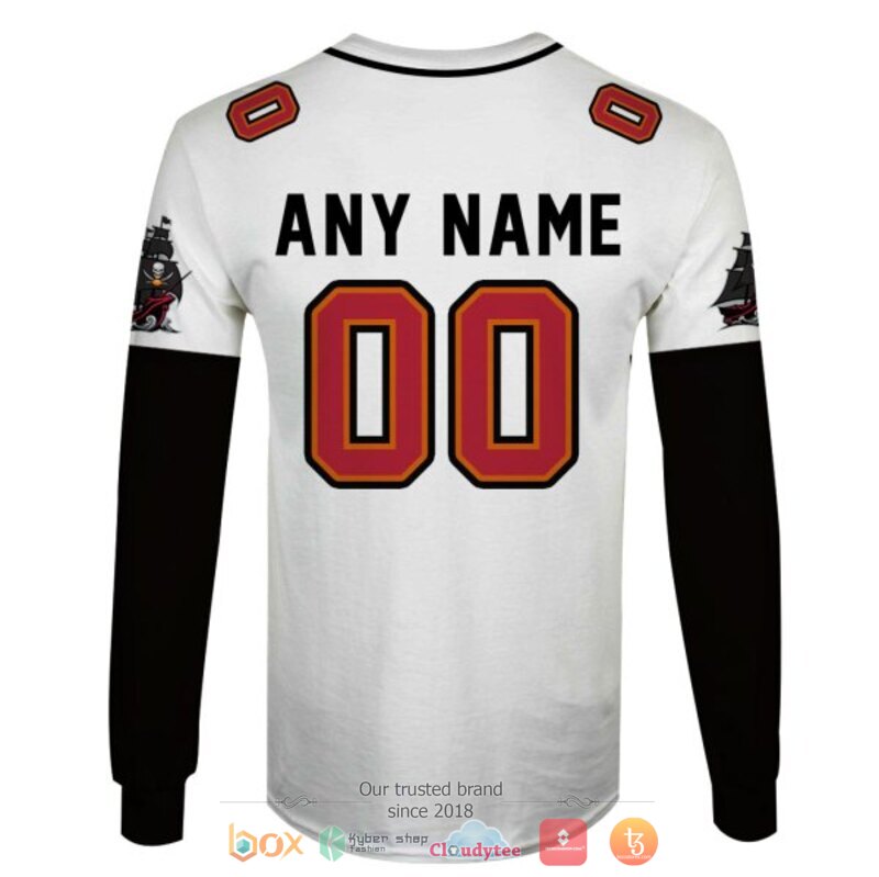 NFL Tampa Bay Buccaneers black white Personalized custom jersey shirt, hoodie 6 Personalized NFL Tampa Bay Buccaneers black white custom 3d shirt hoodie 1 2 3 4 5