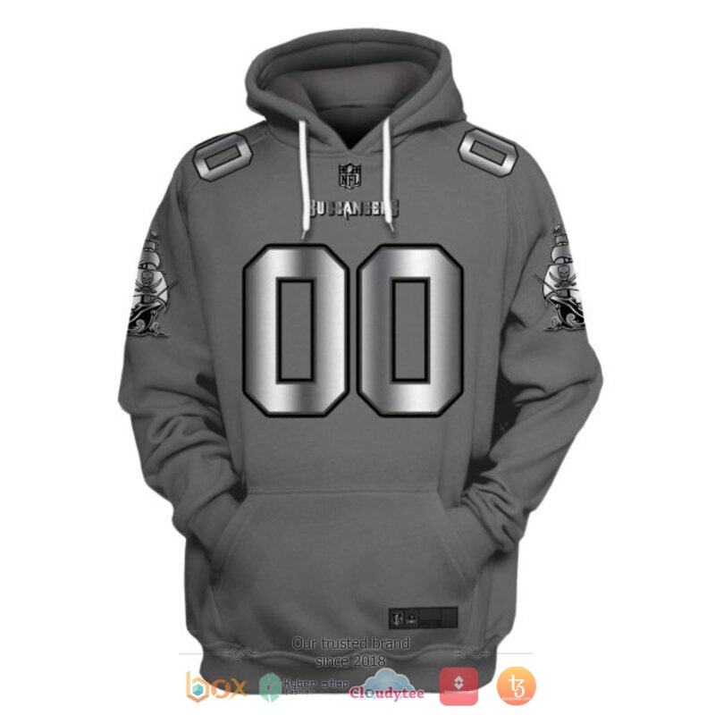 NFL Tampa Bay Buccaneers dark grey Personalized custom jersey shirt, hoodie 3 Personalized NFL Tampa Bay Buccaneers dark grey custom 3d shirt hoodie 1 2