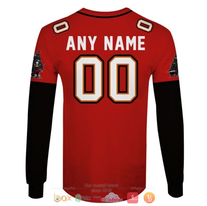 Personalized NFL Tampa Bay Buccaneers red custom 3d shirt hoodie 1 2 3 4 5