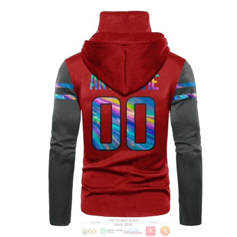Personalized NFL Tampa Bay Buccaneers red grey custom 3d hoodie mask 1 2