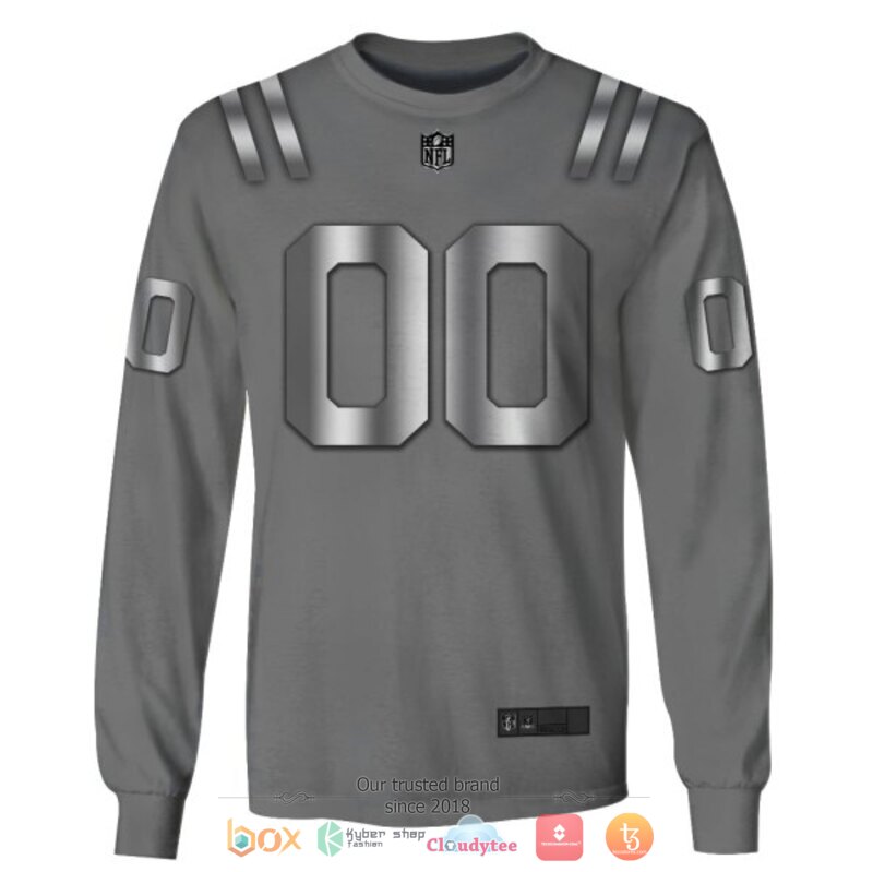 Personalized NFL Teams dark grey custom 3d shirt hoodie 1 2 3 4