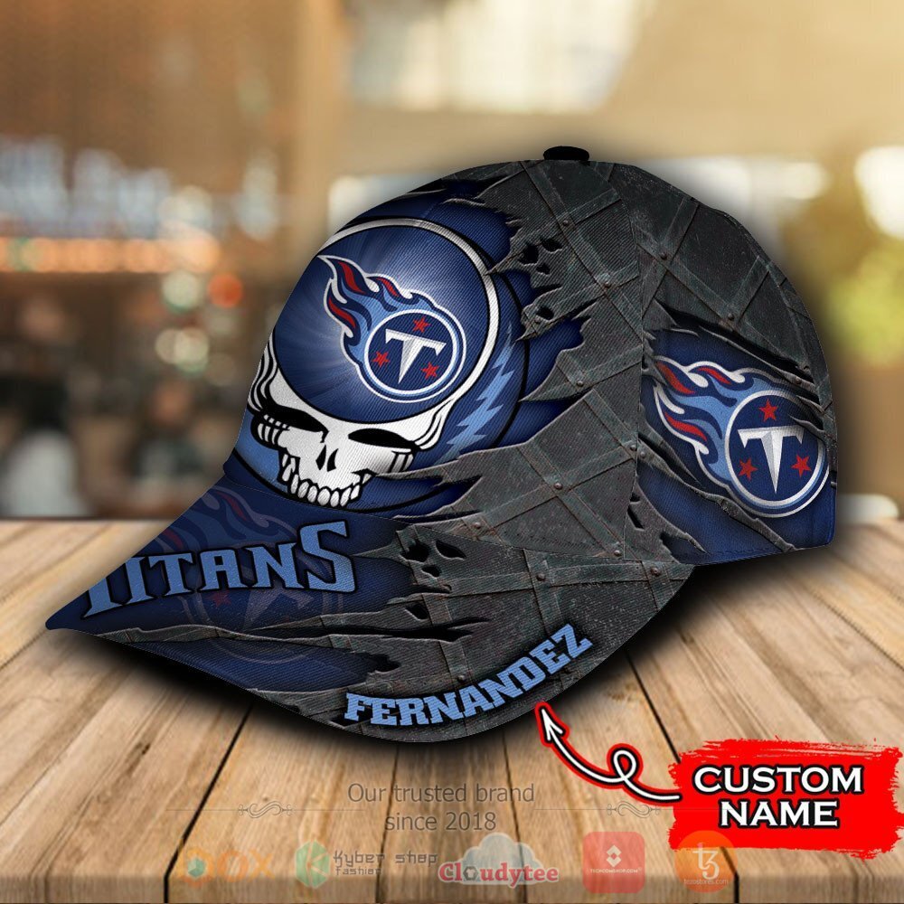 Personalized NFL Tennessee Titans Grateful Dead Skull Cap 3 Personalized NFL Tennessee Titans Grateful Dead Skull Cap 1 2