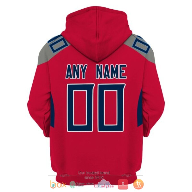 NFL Tennessee Titans red grey Personalized custom jersey shirt, hoodie 4 Personalized NFL Tennessee Titans red grey custom 3d shirt hoodie 1 2 3