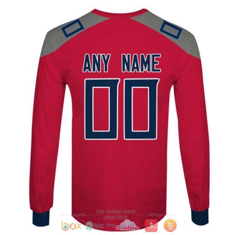 NFL Tennessee Titans red grey Personalized custom jersey shirt, hoodie 6 Personalized NFL Tennessee Titans red grey custom 3d shirt hoodie 1 2 3 4 5