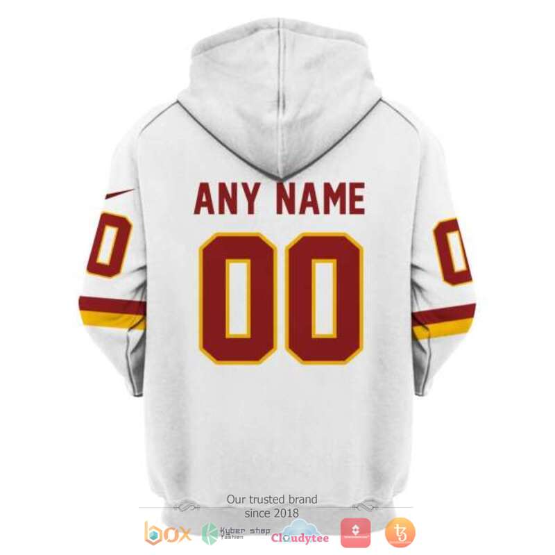 NFL Washington Redskins white Personalized custom jersey shirt, hoodie 4 Personalized NFL Washington Redskins white custom 3d shirt hoodie 1 2 3
