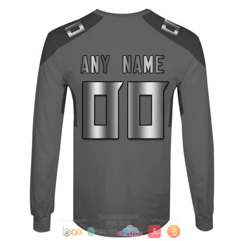 Personalized NFL sport teams dark grey custom 3d shirt hoodie 1 2 3 4 5