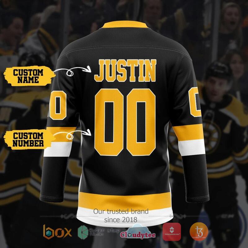 Personalized NHL Black Boston Bruins Hockey Jersey 4 Personalized NHL Black Boston Bruins Hockey Jersey 1 2 3