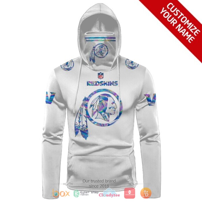Personalized NHL Chicago Blackhawks Redskin White 3d hoodie mask 1