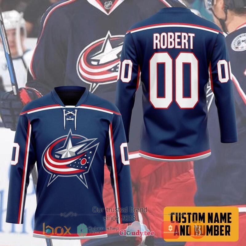 Personalized NHL Columbus Blue Jackets Hockey Jersey 3 Personalized NHL Columbus Blue Jackets Hockey Jersey 1 2