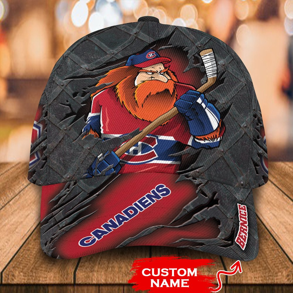 Personalized NHL Montreal Canadiens Mascost Custom Cap