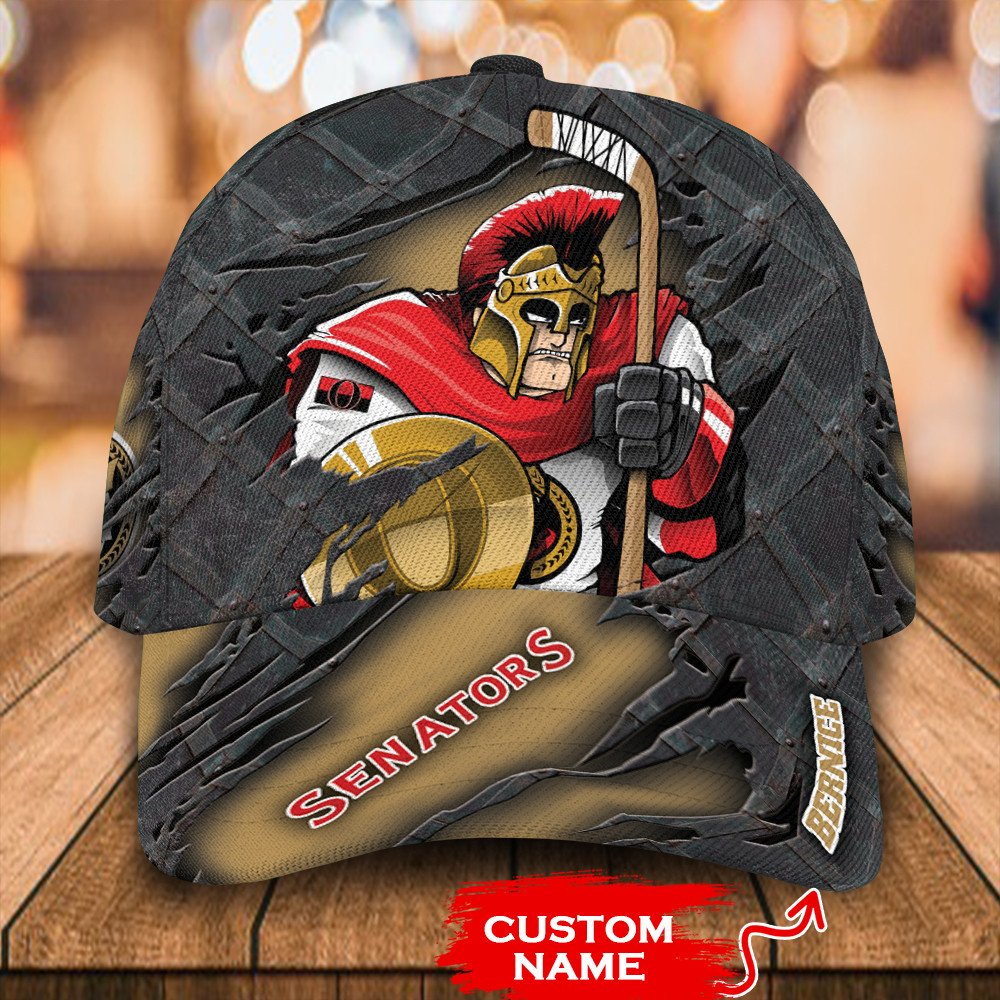 Personalized NHL Ottawa Senators Mascost Custom Cap 1