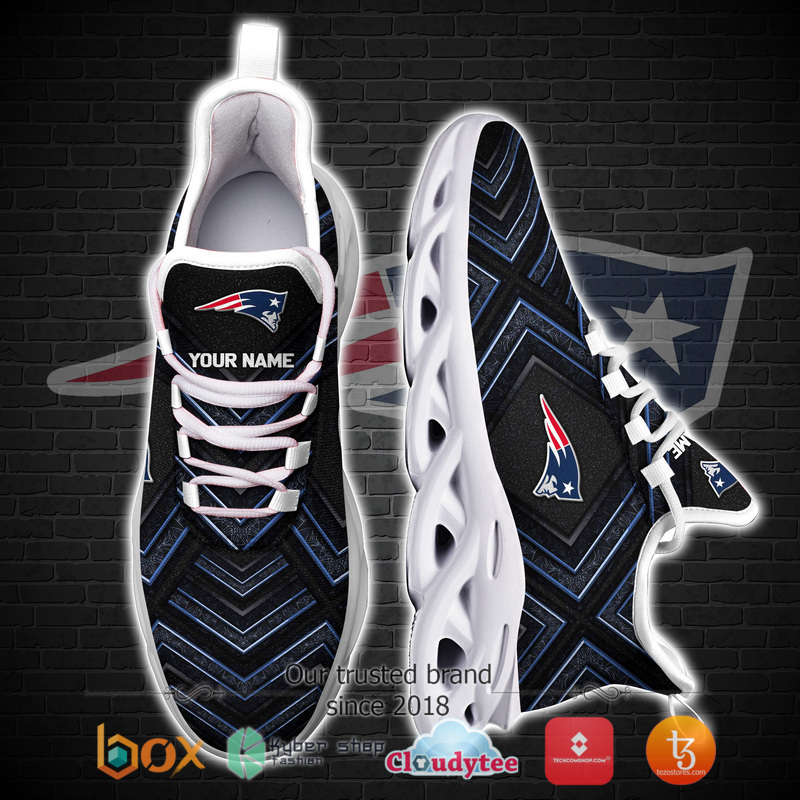 New England Patriots Personalized Custom Clunky max soul Sneaker 4 Personalized New England Patriots Custom Clunky max soul shoes 1 2 3