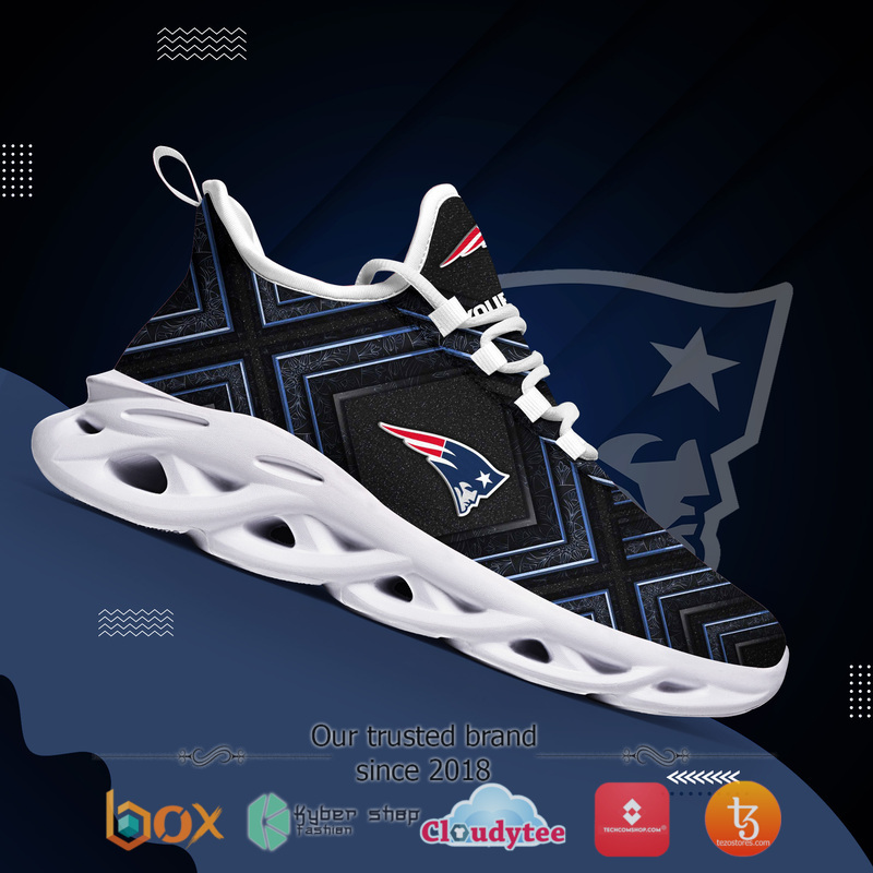 New England Patriots Personalized Custom Clunky max soul Sneaker 5 Personalized New England Patriots Custom Clunky max soul shoes 1 2 3 4