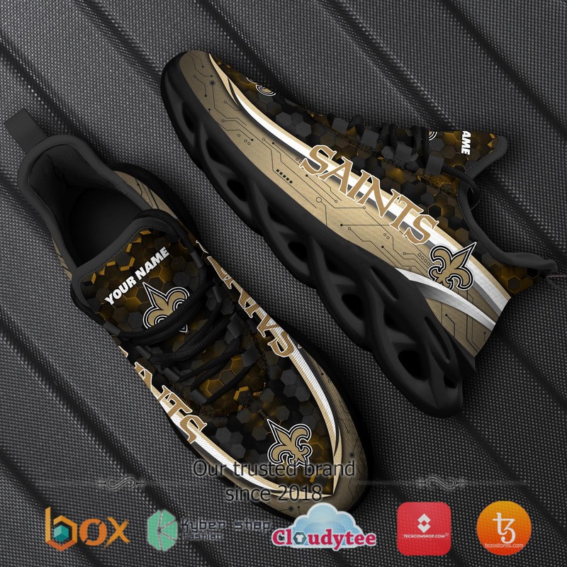 Personalized New Orleans Saints Football Team Max Soul Clunky Sneaker 9 Personalized New Orleans Saints Football Team Max Soul Clunky Sneaker