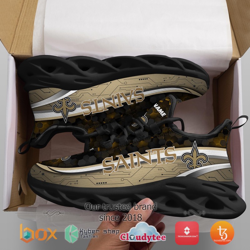 Personalized New Orleans Saints Football Team Max Soul Clunky Sneaker 2 Personalized New Orleans Saints Football Team Max Soul Clunky Sneaker 1