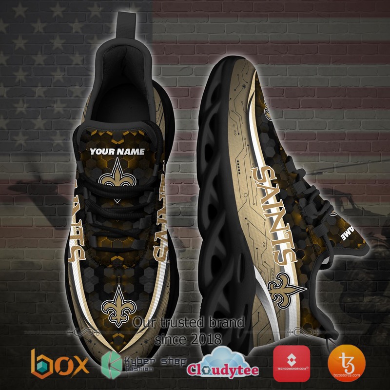 Personalized New Orleans Saints Football Team Max Soul Clunky Sneaker 3 Personalized New Orleans Saints Football Team Max Soul Clunky Sneaker 1 2