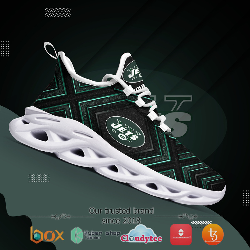 New York Jets Personalized Custom Clunky max soul Sneaker 5 Personalized New York Jets Custom Clunky max soul shoes 1 2 3 4